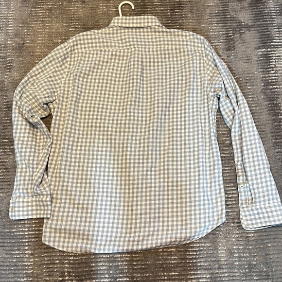 J. Crew mens gray plaid long sleeve shirt. Large - Picture 7 of 9